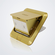 Zhengtai Electrician brass floor socket Telephone computer ground plug combination ground plug without cassette fake one penalty ten