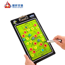 Football Tactical Board Football Coach Board Tactical Exercise Tactical Command Color PVC Magnetic