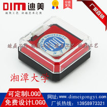 Xiangtan University original school emblem badge Graduation souvenir personalized custom crystal drop glue prize