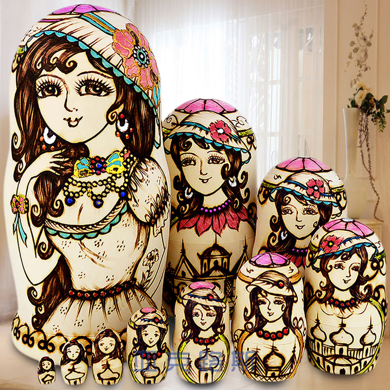 Yakelus authentic basswood original authentic gift Russian dolls 10F 1069