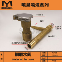 6 minutes 1 inch brass quick water intake valve stem copper green water dispenser water intake valve key sprinkler garden DN20
