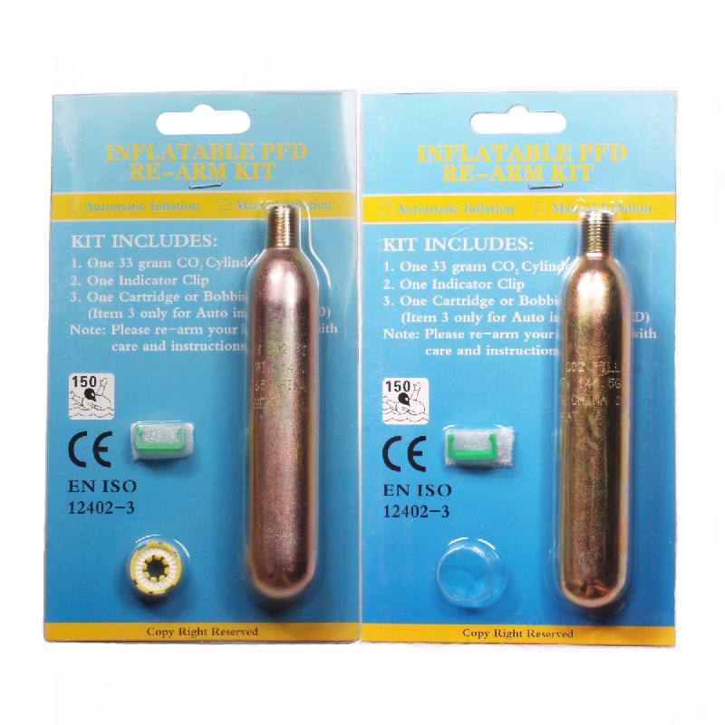 [15.19] Manual automatic inflatable life jacket gas cylinder CO2 33g