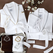 Hotel Bathrobe Men and Women Spring and Summer Couple Waffg Bathroom Waterjacket Dry Four Seasons General Household Dress Dress