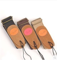 Cotton Thickened Leather Head Strap Folk Guitar Strap Electric Guitar Strap Guitar Strap