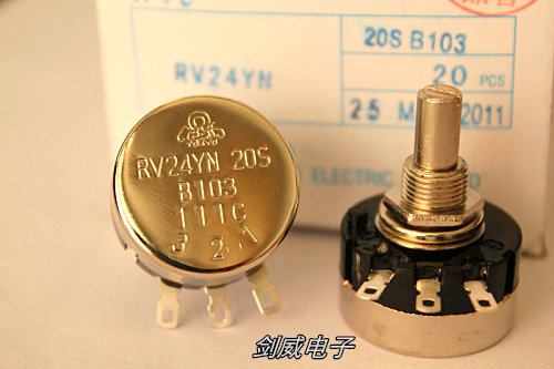 RV24YN20S B103 10K Adjustable Resistance Single-turn carbon film libide from a box nationwide