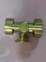  All-copper three-way plug valve pressure gauge special plug valve high pressure hook pressure 0 8-1 6MPa 4 points
