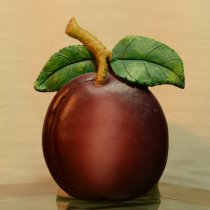 European and American resin foreign trade original single tail goods pastoral country fruit West plum ornaments 15cm medium mural