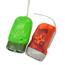 Hand-pinched self-generation flashlight energy-saving hand pressure rechargeable flashlight three-headed white light led flashlight