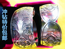 Inner Mongolia crafts Mongolian accessories Fashion bracelet Silver bracelet Mongolian bracelet Tibetan silver bracelet pair