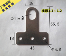 Stainless steel thickened T-shaped angle code ear fixing piece angle iron connector welding piece hardware accessories full