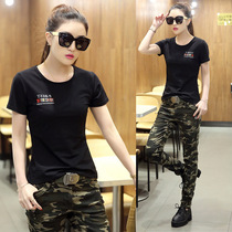 Summer womens fashion camouflage suit outdoor sports camouflage womens tide tweet A- 2 668