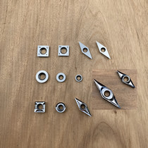 Woodworking truck blade discarded handheld wood spiral blade tungsten titanium carbide blade DIY homemade turning knife