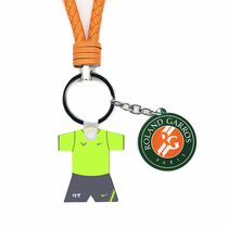 Nadal Rafael Nadal2019 French Open 12 crown shirt with tennis keychain lanyard decoration
