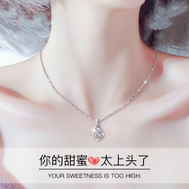 Chow Tai Fook Star Pt950 Platinum Necklace Womens Platinum choker Clover Birthday Gift for Girlfriend