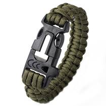 Outdoor hand - knit bracelet - bracelet multifunctional lightning whistle blade - knife wild survival bracelet