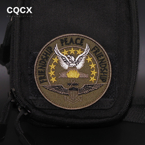 Peace and Friendship Medal Military Fans Velcro Badge Clothes Embroidered Backpack Badge Outdoor Velcro Badge
