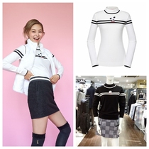 South Korea autumn and winter golf knitwear womens slim stretch sweater quick-drying ball suit sportswear golf keep warm