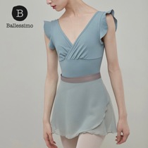 Shiya Lanxiang spot Ballessimo solid color gradient small fresh ballet lace-up skirt long skirt