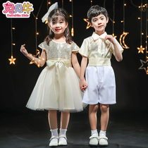 June 1 childrens performance costume boys primary school students chorus recitation performance costume girls princess dance puffy skirt