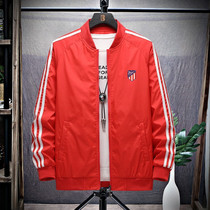 Atletico Madrid Atletico Madrid team Spring and Autumn thin sports casual jacket jacket sweater Atletico fans supplies