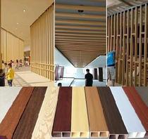 Fangtong beam decoration screen ecological wood partition column vertical bar Chinese decoration custom fake beam hanging roof material