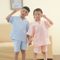 Childrens sweat evaporate clothing female 100% cotton mother and daughter Family three parent-child bath clothing boys and girls waffle bathrobe