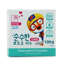 South Korea imported PORORO childrens soap Baby baby natural breast milk soap talcum powder incense