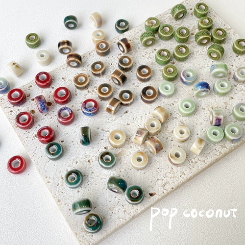 Керамические бусины ручной работы, ожерелье, аксессуар, аксессуары, DIY