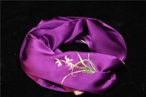 100 percent mulberry silk double-layer silk hand embroidered long scarf