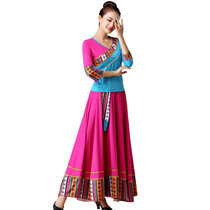 Yingzi Square Dance Go to Lhasa with me Tibetan dance performance costume Big skirt Long skirt Ethnic style suit