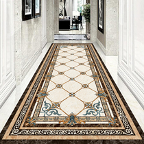 Tile floor leather stickers Waterproof non-slip wear-resistant household self-adhesive floor stickers Corridor aisle Balcony floor decoration