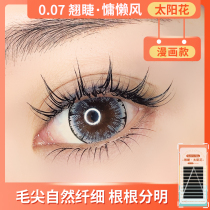 Sun Floras Eyelash Mountain Tea Flower Blooming Graft Eyelash Mesh Red Fairy Lady Eyelash Cartoon Maple Leaf with Maple Leaf