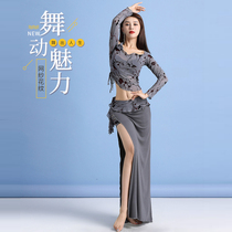 Belly dance costume womens long dress costume 2020 new suit autumn and winter practice suit beginner sexy light luxury