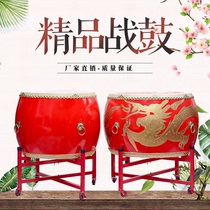 Big drum 18 inch 24 inch 1 dragon drum Chinese red cowhide drum drum drum war drum adult childrens temple Ancestral Hall