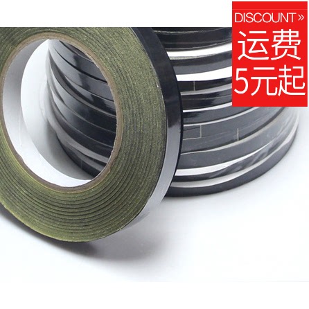 10mm wide x 30m long black acetate cloth high temperature tape LCD repair special flame retardant