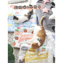 ZOO │ tail single cushion cat dog blanket winter cold warm nest sofa bed Teddy cat den