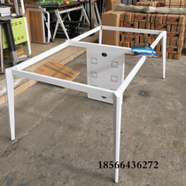 Conference table foot metal desk rack new diamond table leg bracket employee card computer desk rack can be customized