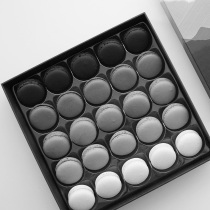 (Black Master) Black and white gradient macaron dessert new flavor (Dark Night Eden)