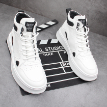 Mens shoes 2021 new autumn winter Korean trend small white shoes casual shoes mens trendy shoes Joker high Board Shoes