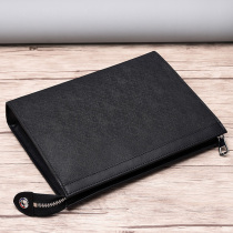 Tide Cards Mens Handbags Genuine Leather Casual Handbags Mens Fashion Bull Leather Wallet Clad Youth Large Capacity Letters Enveloping