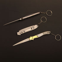 Food carving knife Fruit carving knife Classic black gold knife edge Li portable foldable