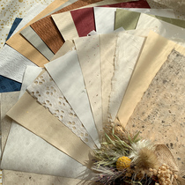 (FLORAxLUOLUO) cooperative hand account material paper bag seal junkjournal collage 40 pieces