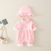 Baby clothes spring clothes full moon princess clothes cute foreign style suit 03-9 month-old baby girl foreign style mesh skirt