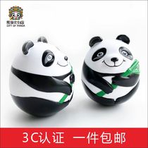 Cute Panda Tumbler Tumbler Toys Baby Swing Piece Dolls Baby Retro Nostalgia Children Gift Chengdu souvenirs