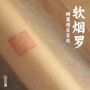 精製雁皮蝉翼宣、半切　100枚(中国製) 精製雁皮蝉翼宣、半切 100枚(中国製) 精製雁皮蝉翼宣、半切 100