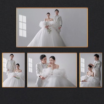 Wedding photo enlarged wall large size wedding photo frame bedside 48 inch photo customized crystal family photo combination