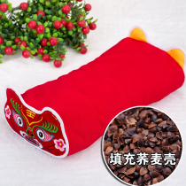 Pillow embroidered tiger pillow baby tiger headrest baby pillow newborn pillow baby cloth tiger cotton buckwheat shell