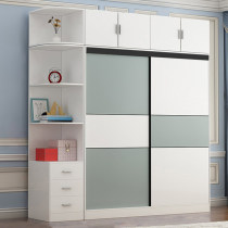 Wardrobe wardrobe cabinet Simple household rental room bedroom simple modern locker Floor-to-ceiling storage large cabinet