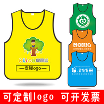 Kindergarten Hood Clothing Custom Logo Children Apron Drawing Kan Shoulder Dining Around pocket waterproof waistcoat Waistcoat Without Sleeves