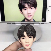 Photo Customized soft pottery doll Real Person Q version birthday wedding gift portrait clay sculpture animal hand DIY statue